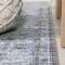 Jonathan Y Bausch Bohemian Distressed Chenille Non-Slip Machine-Washable Dark Gray/Blue 3 ft. x 5 ft. Area Rug WSH201D-3 - alternate 8