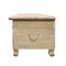Homeroots 46in Antique White Solid Carved Wood Scroll Bench with Flip Top 489210 - alternate 8