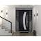 Vdomdoors Steel Door Deux 6500 Black 2 Sidelight Exterior Windows Stainless Inserts Single Modern Painted-W16 DEUX6500EXD-BLK-W16+36+16 x H80-Right-hand Inswing - alternate 6