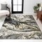 Jonathan Y Swirl Marbled Abstract Black/Yellow 8 ft. x 10 ft. Area Rug SOR203D-8 - alternate 1
