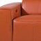 Homeroots 130" Camel Top Grain Leather Reclining Metal USB Sofa 720395 - alternate 6
