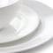 Gibson Elite 16 Piece Embossed Bone China Dinnerware Set in White 750118385M - alternate 8