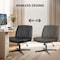 Yssoa Criss Cross Legged Chair with Back No Wheels Office Desk Chair 3A88FNCHAIROFFICELEABLK01 - alternate 6