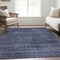 Homeroots 3' X 5' Navy Blue And Gray Striped Washable Indoor Outdoor Area Rug 588100 - alternate 7