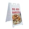 Signmission Big Ass Burritos, A-Frame & 2 Decals Installed, Heavy-Duty Plastic Frame SBHD-D-2436-Big Ass Burritos - alternate 1