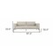 Homeroots 87" Beige Sofa With Black Legs 480932 - alternate 4