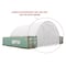 Mytee Products White 21 Oz PVC End Wall 26ft Wide w/ Door for Shipping Container Canopy Shelter CSB-DOOR26 - alternate 6
