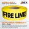 Jrex Safety Fire Line Do Not Cross Tape Roll - 1000 Ft x 3 Inch Wide Each - Yellow, 6PK PFLT-JR-6PK - alternate 4