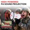 Pyle Pyle Lightweight 30-Watt Megaphone Bullhorn - Adjustable Volume, Built-in Siren, 800-Yard Range PMP30 - alternate 3