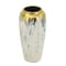 Homeroots 14" Gray Ivory And Gold Modern Abstract Ceramic Table Vase 574215 - alternate 1