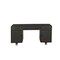 Homeroots 63" Gray Metal Executive Desk With Two Cabinets Three Drawers 491402 - alternate 1