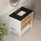 James Martin Vanities Olena 36" Single Vanity, Light Mappa Burl and Polished White, w/ 3 CM Phantome Eclos Top D804-V36-LMB-3PHT - alternate 8