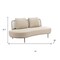 Homeroots 75" Beige Fabric Sofa 667656 - alternate 5