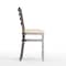 Flash Furniture HERCULES Silver Antique Finish with Clear Coat Ladder Back Metal Restaurant Chair - Tan Vinyl Seat XU-DG694BLAD-CLR-TNV-GG - alternate 7