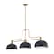 Z-Lite Melange Heritage Brass 3 Light Billiard 725-3HBR-D12MB - alternate 4
