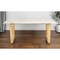 Homeroots 71" White And Gold Faux Marble And Steel Sled Base Dining Table 394605 - alternate 6