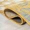 Jonathan Y Zinnia Modern Floral Textured Weave Yellow/Cream 5 ft Round Indoor/Outdoor Area Rug SMB110G-5R - alternate 5