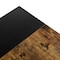 Homeroots 43" Brown and Black Wood and Metal H-Shape Computer Desk 568047 - alternate 7