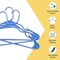 Lifemaster Heavy Duty Plastic Clothes Hangers, Space-Saving, Non-Slip, Holds 5 lbs, Blue, 100PK LMPLCBLU100 - alternate 4
