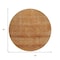 Homeroots 8' Copper And Ivory Round Geometric Washable Indoor Outdoor Area Rug 630497 - alternate 5