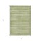 Homeroots 5' X 8' Sage And Ivory Striped Washable Indoor Outdoor Area Rug 631510 - alternate 6