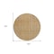 Homeroots 8' Gold Gray And Ivory Round Striped Washable Indoor Outdoor Area Rug 597387 - alternate 5