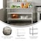 Flash Furniture Reese Work Table, 18 Gauge Stainless Steel Top Shelf and Double Overshelves, 2 Undershelves NH-WT-GU-2460-OSH-GG - alternate 6