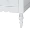 Baxton Studio Roni Modern White Scalloped Wood 4-Piece Full Bedroom Set with Two Nightstands 256-14082-14085-14083-14083-ZORO - alternate 6
