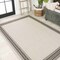 Jonathan Y Lucia Classic Diamond Border Cream/Black 4 ft. x 6 ft. Indoor/Outdoor Area Rug SMB207B-4 - alternate 4