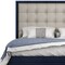 Homeroots Blue and Gray Wood And Tufted Faux Leather Lighted King Bed Frame 606427 - alternate 6