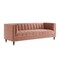 Homeroots 85" Blush Velvet Wood Sofa 543929 - alternate 7