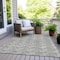 Homeroots 3' X 5' Gray And Ivory Geometric Washable Indoor Outdoor Area Rug 595001 - alternate 3