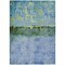 Homeroots 10' X 14' Blue And Lime Green Abstract Washable Indoor Outdoor Area Rug 618606 - alternate 6