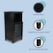 Happimess Serene 27.5"H Handcrafted Acacia Wood Bathroom Freestanding Floor Bathroom Storage Cabinet w/Louver SHF2001C - alternate 8