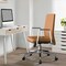 Leisuremod Aleen Office Chair in Upholstered Leather and Iron Frame with Swivel and Tilt, Acorn Brown AO19LBRL - alternate 6