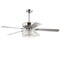 Jonathan Y Mandy 52" 3-Light Crystal Prism Drum LED Ceiling Fan With Remote, Chrome JYL9706A - alternate 10