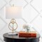 Jonathan Y Haines 26" Modern Circle Marble/Metal LED Table Lamp, Gold JYL1096A - alternate 5