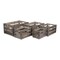 Homeroots Set of Five Brown Solid Wood Crate, 5PK 487712 - alternate 1
