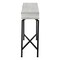 Homeroots 43" Gray And Black Cross Leg Console Table 333210 - alternate 1