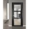 Sartodoors Solid Interior French, Lucia 2555 Matte Black with Clear Glass, Single Regular Panel Frame Trims H LUCIA2555ID-BLK-2884 - alternate 5