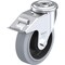 Blickle Kingpin Swvl Cstr, Solid Rbbr, 6-5/16", Brk LER-POEV 160KA-FI-SG - alternate 1