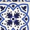 Homeroots 6" X 6" Blue And White Mosaic Peel And Stick Removable Tiles 399827 - alternate 4