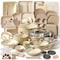 Nutrichef 75-Piece Non-Stick Pots and Pans Set, Complete Ceramic Cookware Set with Bakeware, Utensils, Knife NCCW75TBR - alternate 1