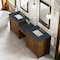James Martin Vanities Bellshire 96" Dual Vanity Set w/24" Make-Up Counter, Honey Oak w/3 cm Charcoal Soapstone Silestone T 660-VMC96-HNO-3CSP - alternate 5