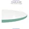 Fab Glass And Mirror 41in Round 1/4in in Thick Tempered Flat Polish Edge Glass Table Top, Clear, Wall Mirror 41RT6THFLTE - alternate 4