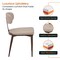 Leisuremod Dilenny Faux Leather Dining Chair - Modern Padded Side Chair with Steel Legs DC49TP - alternate 6