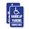Signmission Handicapped Parking - Sundays Only With Graphic, 12'' X 18'' 2 Signs, Heavy Gauge Aluminum, 2PK A-1218-2PACK-23917 - alternate 1