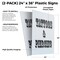 Signmission Tattoos & Piercing, Plastic Signs Only 24 Inch x 36 Inch, Corrugated Plastic, 2PK CSB-2436-2PACK-Tattoos & Piercing - alternate 2
