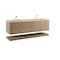 James Martin Vanities Allamari 72" Double Vanity, Dune Mist w/ 3 CM Tajnar Eclos Top D640-V72-DMS-WTJR - alternate 9