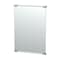 Gatco Fixed Mount 30" Frameless Rectangle Décor Mirror, Satin Nickel 1522 - alternate 1